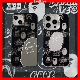 Ốp Điện Thoại silicone Mạ Điện Họa Tiết graffiti Cho iphone 15promax 14 14pro 14max 13promax 12 12promax 11