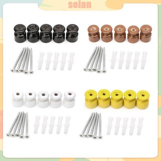 Set 5 bộ cách điện bằng sứ 24mm chất lượng cao