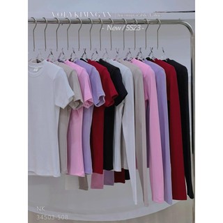 Set áo trơn basic đệm vai td+tn louis.h