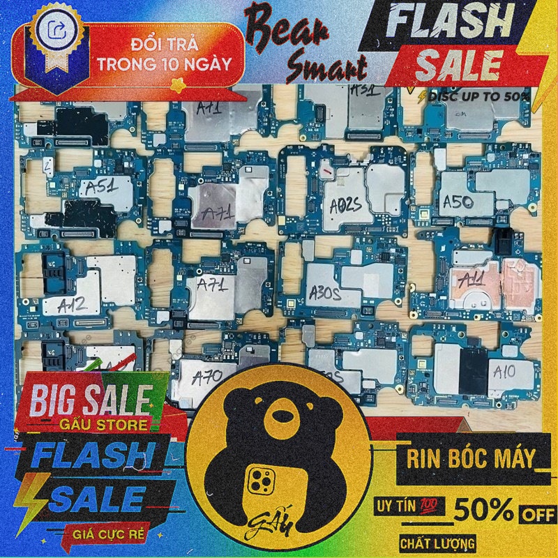 Main Xác Samsung A51 A71 A12 A70 A31 A02s A30s A50s M51 A50 A11 A10 Lấy Linh Kiện Sữa Chữa / Main Xá