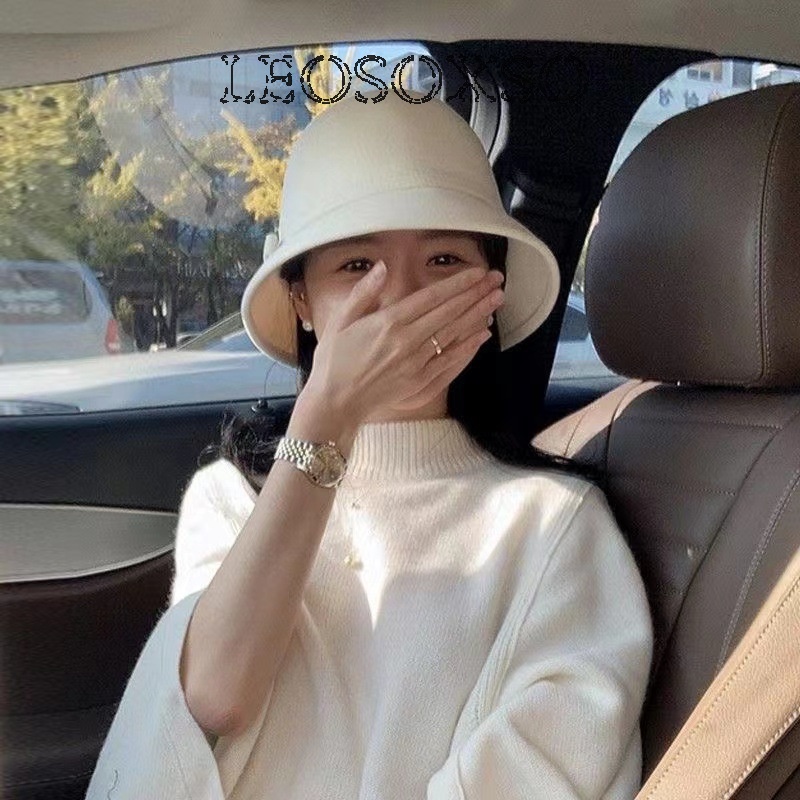 LEOSOXS Nón lưỡi trai mềm mại phong cách hoài cổ thời trang Hàn Quốc xuân hè đơn giản cá tính cho nữ AMZ24105X4