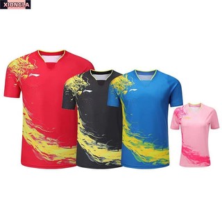Quần áo thể thao nam và nữ bóng bàn mới của Li Ning (Tên tùy chỉnh + Số)