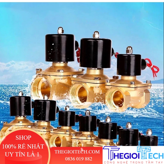 Van Điện Từ 1/4 "3/8" 1/2 "3/4" 1" DN8/10/15/20/25/50 Thường Đóng Bằng Khí Nén Cho Nước Dầu Không Khí Điện Áp 24V 220V - 025-08(2) AC220V