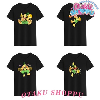HOT Áo Thun Unisex Cổ Tròn  Màu Trắng Đen In Hình Thỏ Bunzo 2 Thời Trang