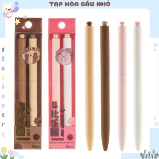  Set 2 bút gel Inmorning Chân Mèo dạng Xoắn mực đen 0.5mm Bút gel cao cấp chính hãng  Taphoagaunho  
