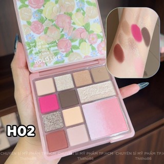 Bảng Phấn Mắt Má Hồng Highlight HOLD LIVE Florist Color Pink Mist HL755 - Holdlive - Olala Beauty