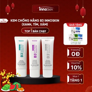 Kem Chống Nắng Hàn Quốc Phổ Rộng Innoskin B3 Suncream SPF50+ PA++++ 8 Màng Lọc, Nâng Tone, Dưỡng Trắng