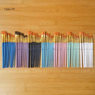 Cyp 10 Bộ Bàn Chải Sơn Nylon Bàn Chải Tranh Thanh Ngắn Acrylic Dầu Màu Nước Bàn Chải Bút Chất Lượng Cao Nghệ Thuật Tiếp Liệu Vinh Quang