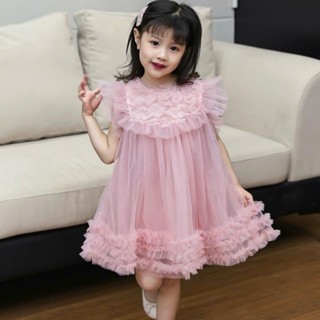 Cá Mập Con - V101: Váy BabyDoll Công Chúa Cánh Tiên Bé Gái QC 2025 (Trên Gối)