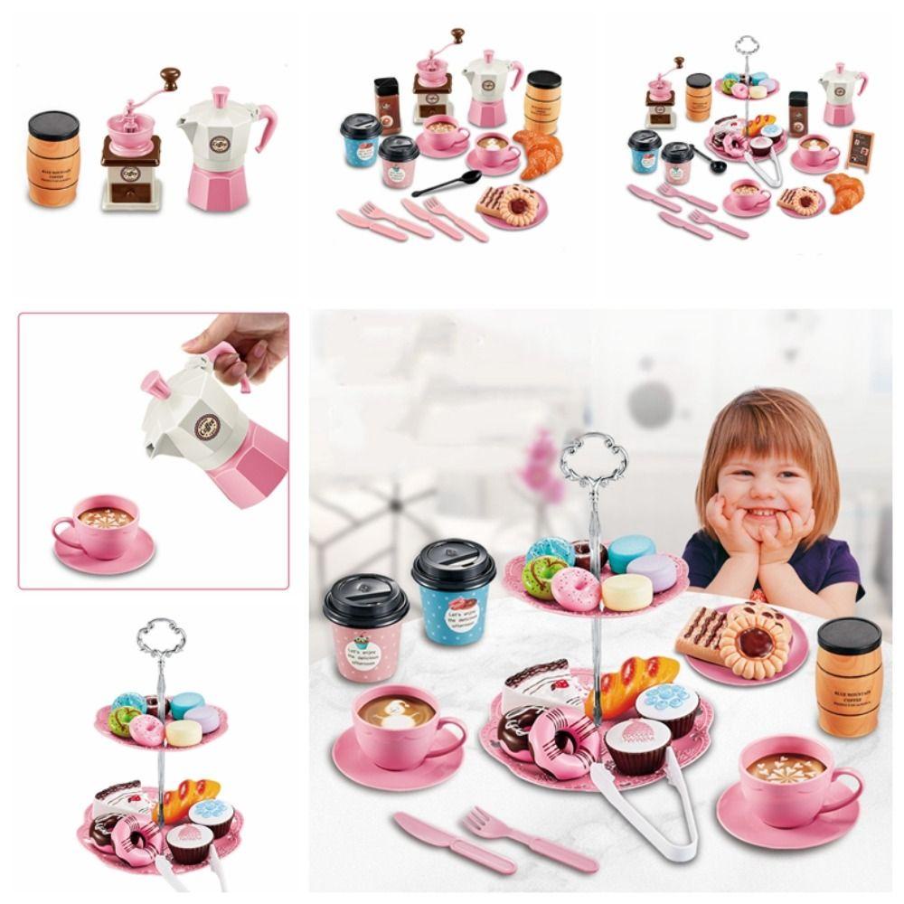 Lacyes Bộ Đồ Chơi Mô Hình Máy Pha Cà Phê Trà Chiều Chiều / Bộ Sưu Tập Vui Nhộn Cho Bé diy