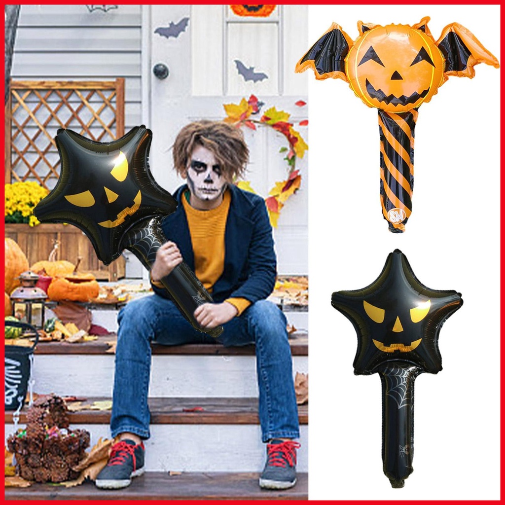 Set 10 Bong Bóng Bơm Hơi Hình Cây Gậy Hai Mặt Dễ Thương