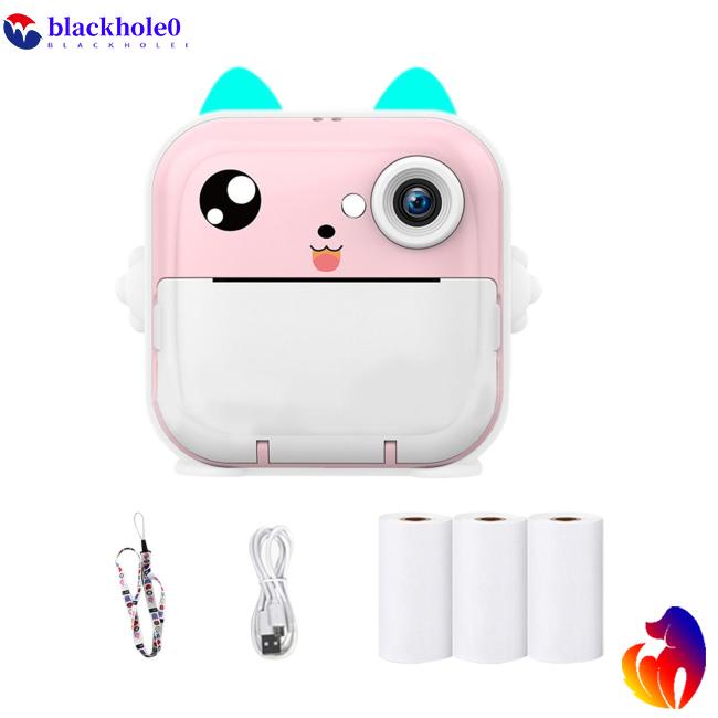 Bh q5 Máy Ảnh In Tức Thì Với Màn Hình 2 inch Và Dây Buộc Bằng Giấy Làm Quà Tặng Đồ Chơi Cho Bé Trai Bé Gái 3-12 Tuổi