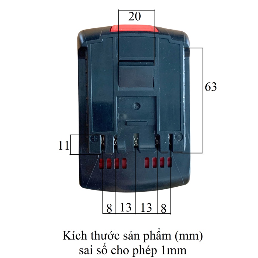 Pin Bosch 14.4V - 4Ah 5Ah 6Ah Li-ion, có đèn Led báo dung lượng pin