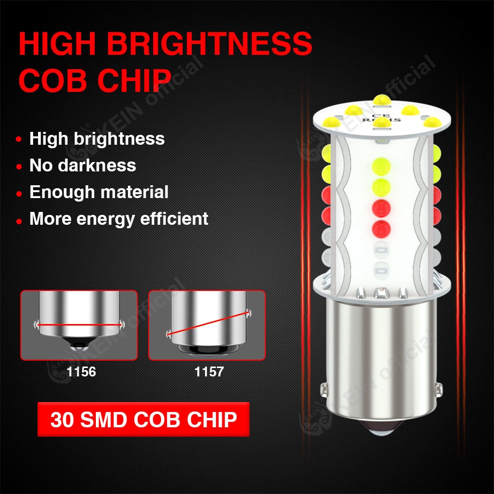 Kein Đèn led Nhiều Màu 1157 1156 p21w s25 1141 ba15s bay15d p21 / 5w Gắn Đuôi Xe Hơi