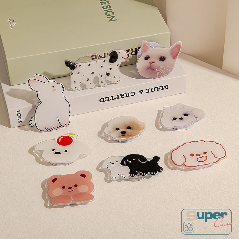 Giá Đỡ Điện Thoại Dạng Nhẫn Hình Thú Hoạt Hình Dễ Thương