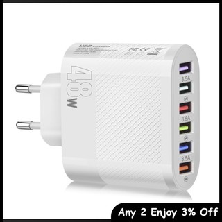 Củ Sạc Nhanh 48w 6 Cổng usb Cho iphone android tablet pc mobile