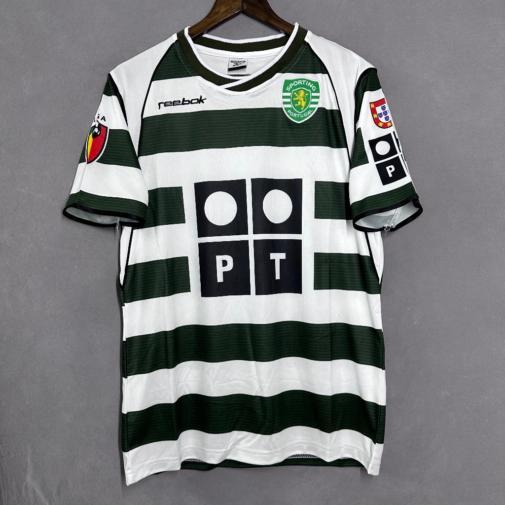 Áo Thun Bóng Đá Ngắn Tay Đội ronaldo lisbon 2001-2003