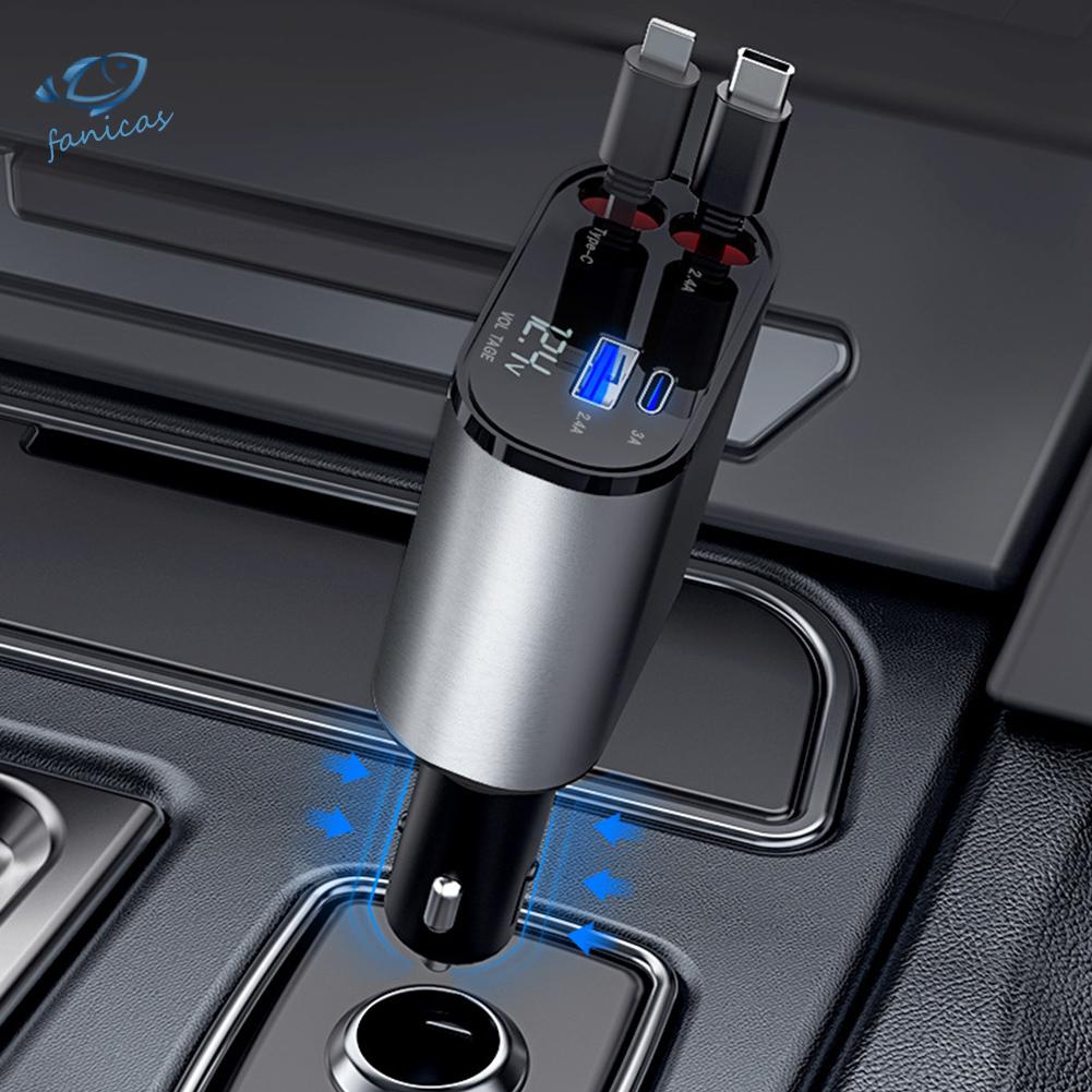 Tẩu Sạc Nhanh 4 Trong 1 120w Cho Xe Ô Tô