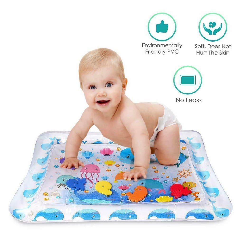 Thảm Nước Bơm Hơi Mềm Mại Hình Động Vật Biển Cho Bé