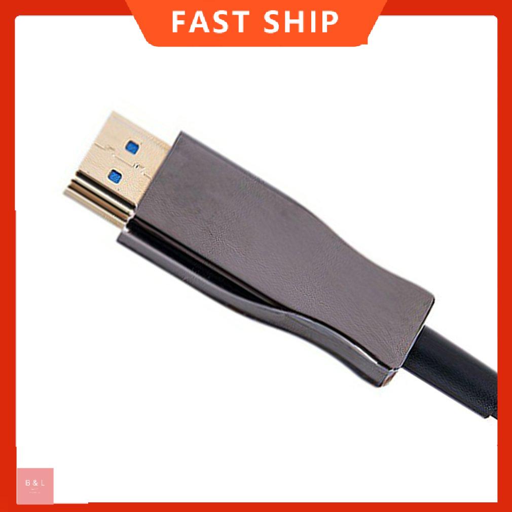 Cáp quang 20m Cáp dữ liệu sợi tương thích HDMI Hỗ trợ dây độ nét cao 2.0 4K@60hz BB Dây độ nét cao
