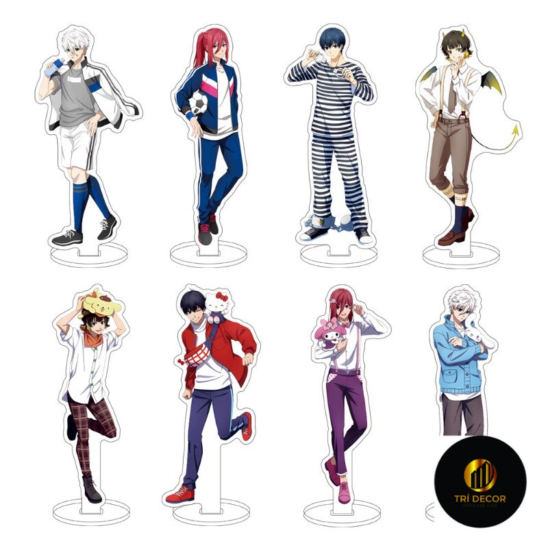 Mô hình Standee Blue Lock Anime Keychain Women Isagi Yoichi Bachira Meguru Acrylic Stand Mikage Reo Nagi Seishiro