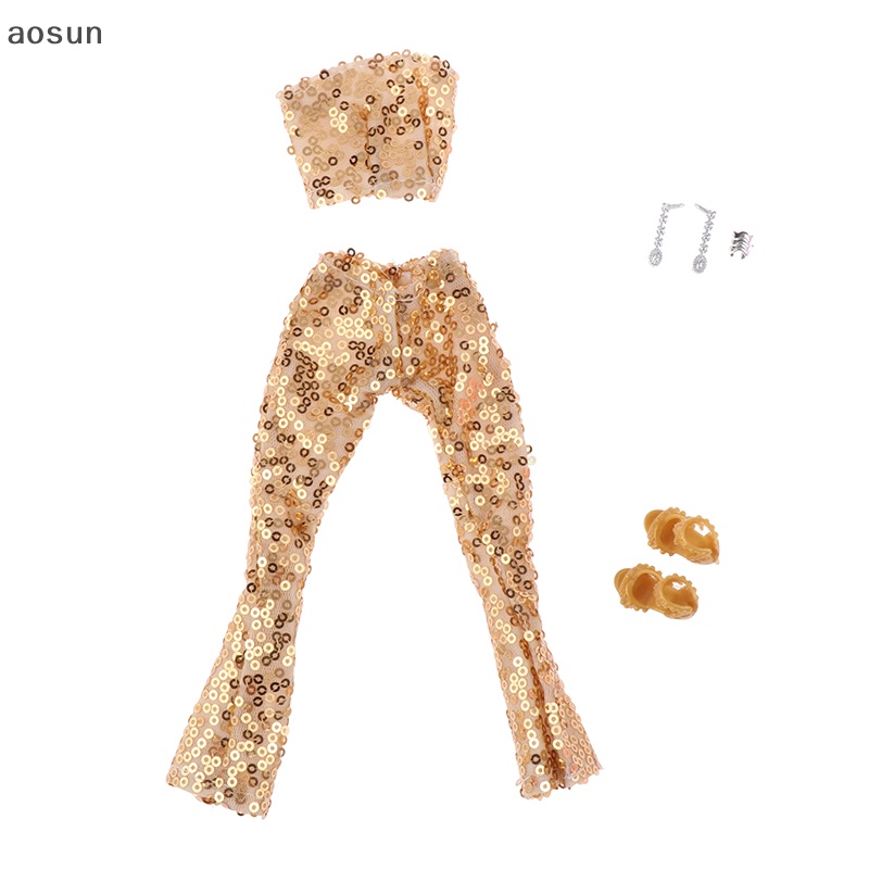 Aosun Đầm Thời Trang Xinh Xắn Cho Búp Bê 30cm