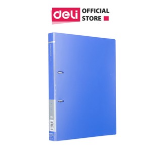 File còng nhẫn 2 càng A4 Deli đựng tài liệu giấy tờ văn phòng, học sinh- Xanh dương - 1 chiếc