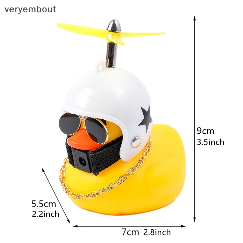 Chú Vịt Vàng Đội Mũ Bảo Hiểm Dễ Thương
