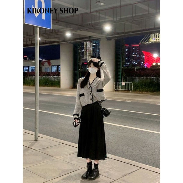 KIKONEY SHOP Áo Len áo khoác cardigan Popular phổ biến Stylish Xu hướng WXF2390WIE 37Z230913