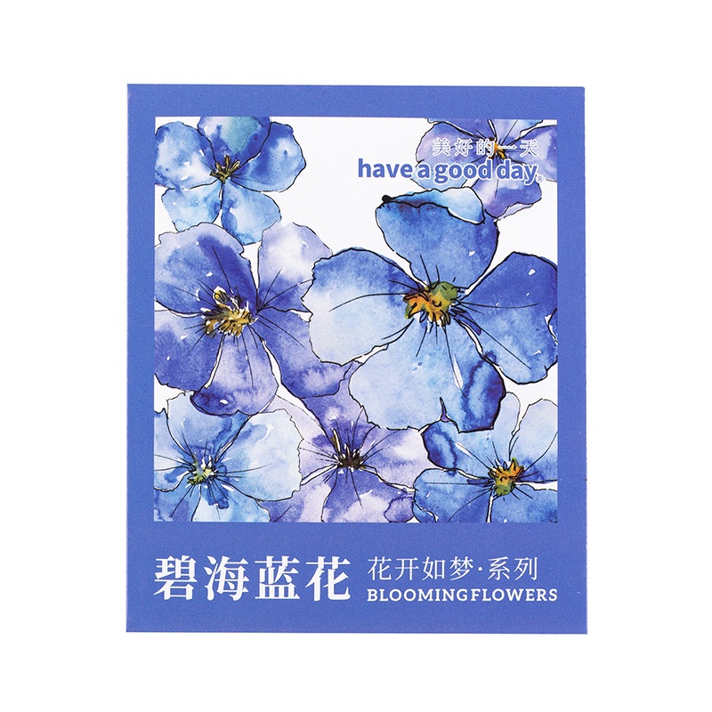 Set 50 sticker Hoa Dán Trang Trí Sổ Tay