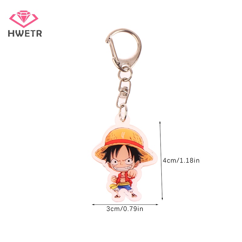 Hwtr Móc Khóa Điện Thoại Bằng acrylic Hình Nhân Vật luffy Trong Phim Hoạt Hình peripheral Mới