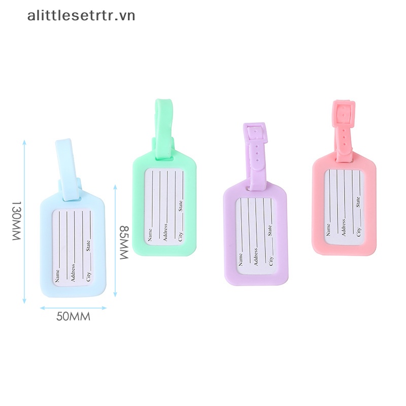 Alittlesetrtr 1 Thẻ Ghi Tên Hành Lý Bằng Nhựa pvc Chống Thấm Nước Họa Tiết Hoạt Hình Sáng Tạo Cho Nam Và Nữ vn