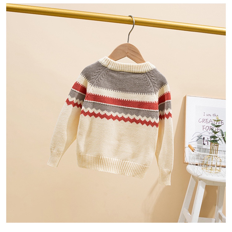 Áo len bé trai WELLKIDS áo len hoạ tiết đẹp cho bé