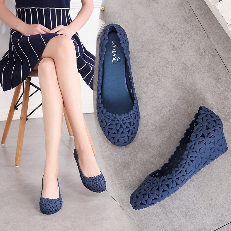 Giày Sandal Cao Su Thoáng Khí Đế Dày Thời Trang Mùa Hè Phong Cách Hàn Quốc Cho Nữ