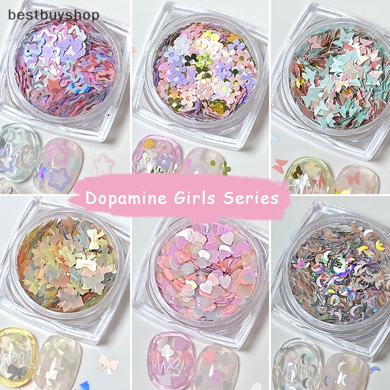 Miếng Dán Trang Trí Móng Tay Lấp Lánh Nhiều Màu Sắc Mới