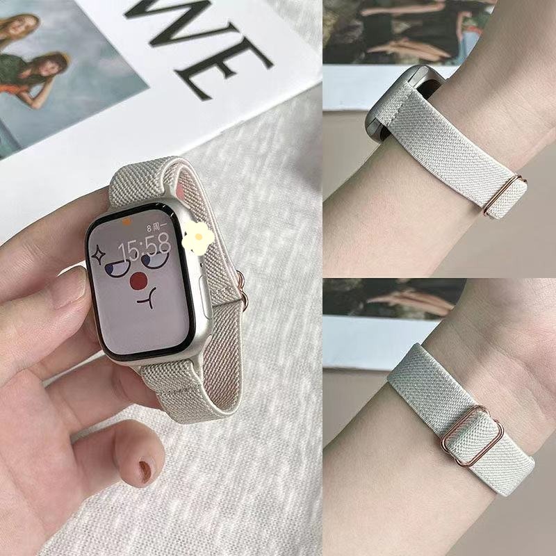 Dây Đeo nylon Mỏng Cho Đồng Hồ Thông Minh i-watch 49mm ultra 44mm 45mm 42mm 4 3 2 7 6 5 se 8 40mm 41mm 38mm