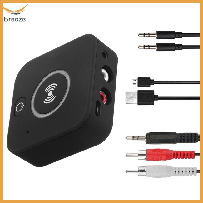 Bộ Thu Phát bluetooth 5.0 2 Trong 1 aux 2 rca Không Dây 3.5mm