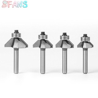 Mũi phay góc xiên 45 độ 6mm 6.35mm chuyên dụng cho máy cắt gỗ