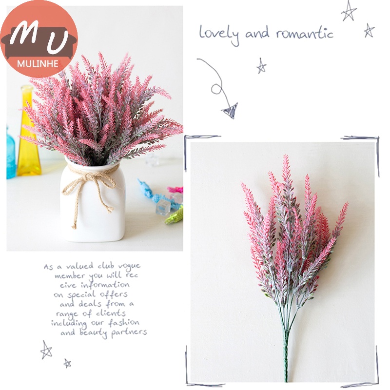 1 Bình Hoa Oải Hương Nhân Tạo Lãng Mạn Dùng Để Trang Trí Tiệc Cưới vn