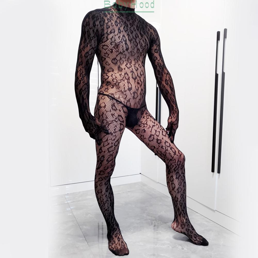 Classic Men's Fishnet Underwear Full Body Stockings for Sissy Stockings Lingerie#BBHOOD