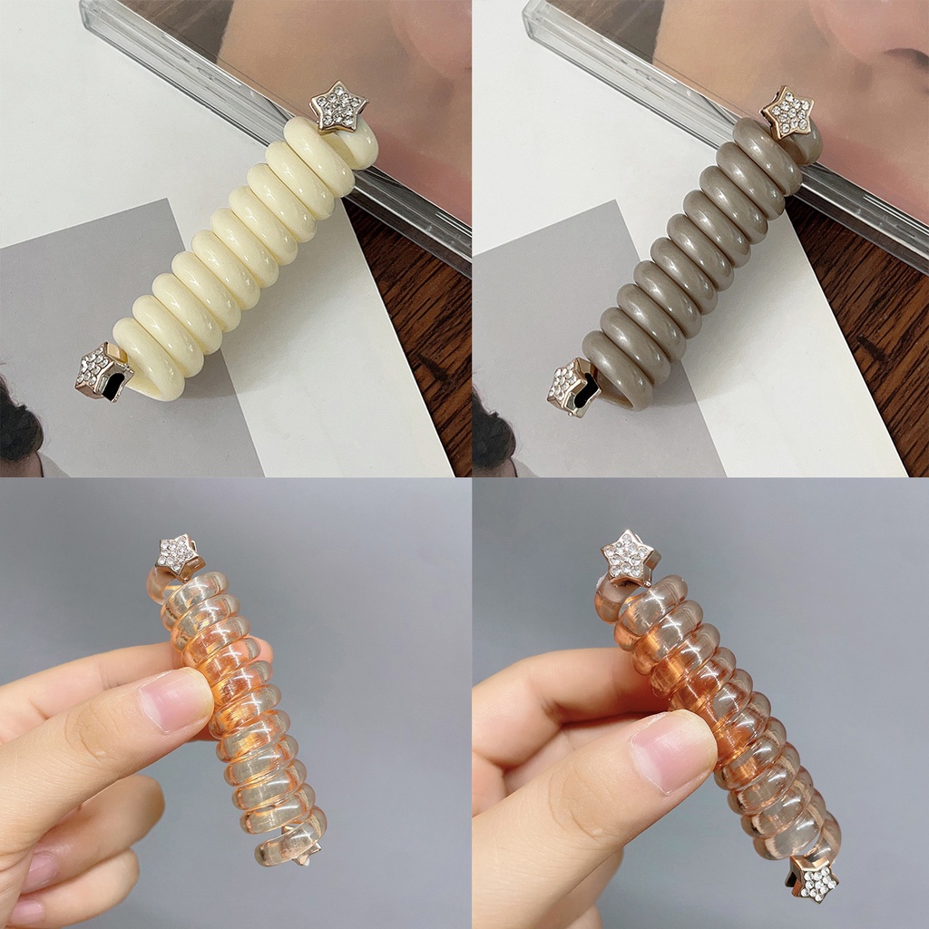 1 Dây Cột Tóc Cao Su Hình Ngôi Sao Nhiều Màu Thời Trang