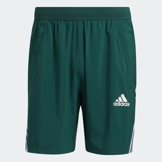 Adidas tập luyện quần short aeroready 3 sọc 8 inch nam màu xanh lá h20108
