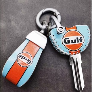 Bao da chìa khóa xe máy Vespa GTS300 Primavera sprint Key GULF Color Matching Protection Case