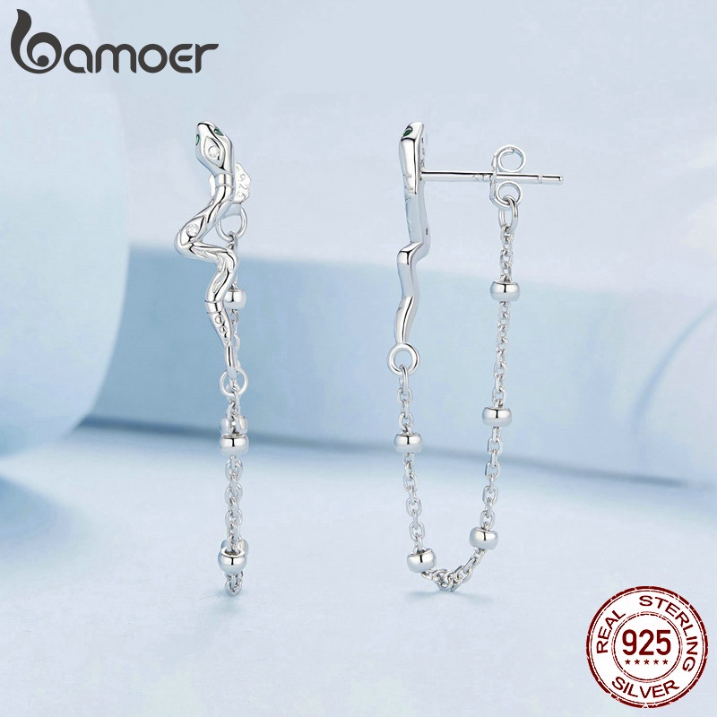 Bamoer Khuyên Tai Bạc 925 Hình Biểu Tượng Nữ Thần athena