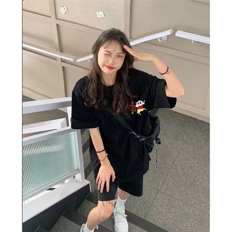 HIIXIIVI Mới Áo Thun 100% cotton Tay Ngắn Dáng Rộng unisex Thời Trang 2024