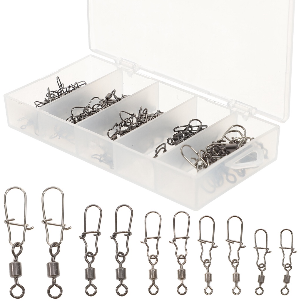 Giá sỉ 1 Bộ Snap Xoay Câu Cá Thùng Câu Cá Xoay Snap Đầu Nối Xoay