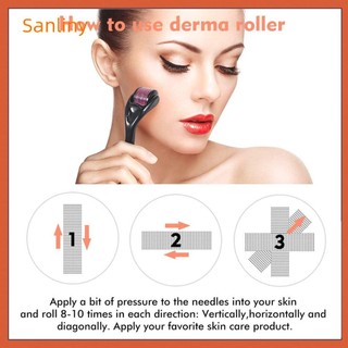 【Sanliny】540 Titanium Microneedle Dermaroller Plastic Micro Needle Skin Accessories