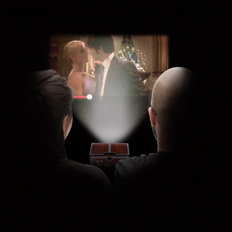 Máy Chiếu 3d mini ziyulinyuk Có Thể Điều Chỉnh Kích Thước Cho Điện Thoại / Máy Chiếu Phim diy