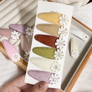 Set 2 kẹp tóc thêu hoa dễ thương cho bé gái