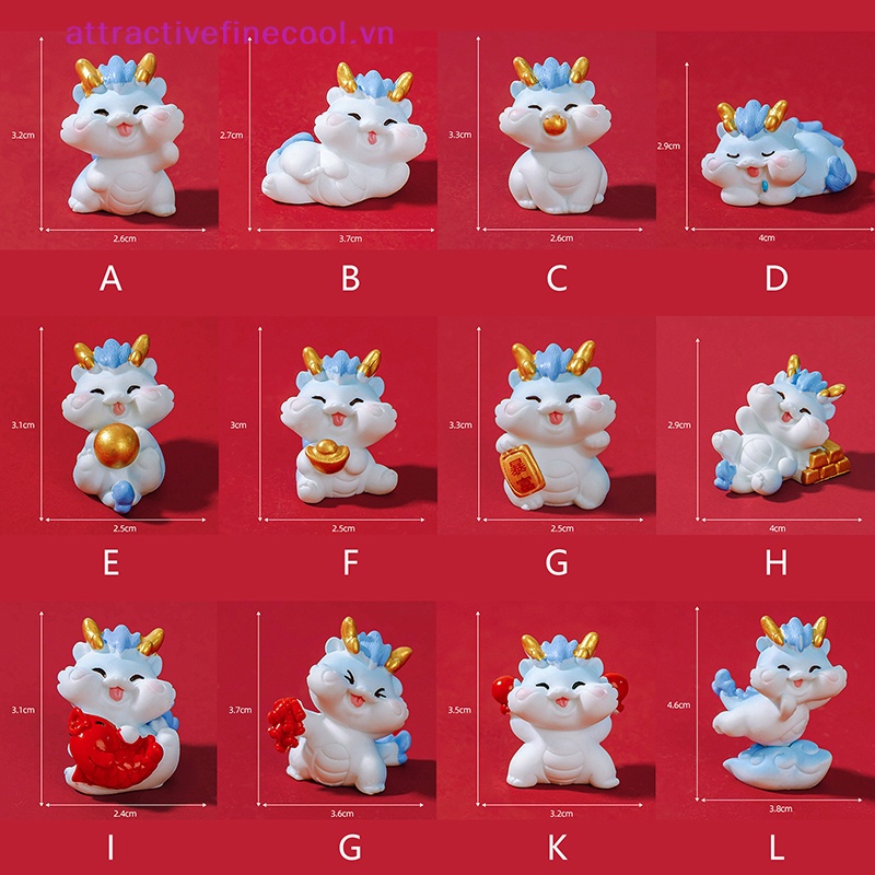 Acvn Tượng Rồng mini Dễ Thương Trang Trí Tiểu Cảnh Nhà Búp Bê